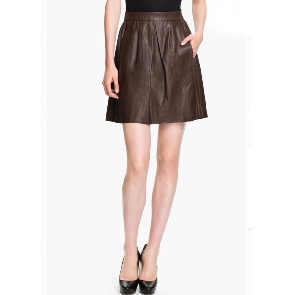 Vince leather Skirt